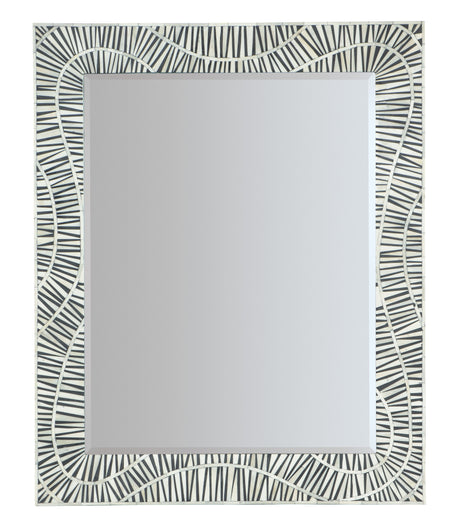 Commerce And Market Tiger Tooth Vertical Mirror - White / Black by Hooker Furniture - View 1