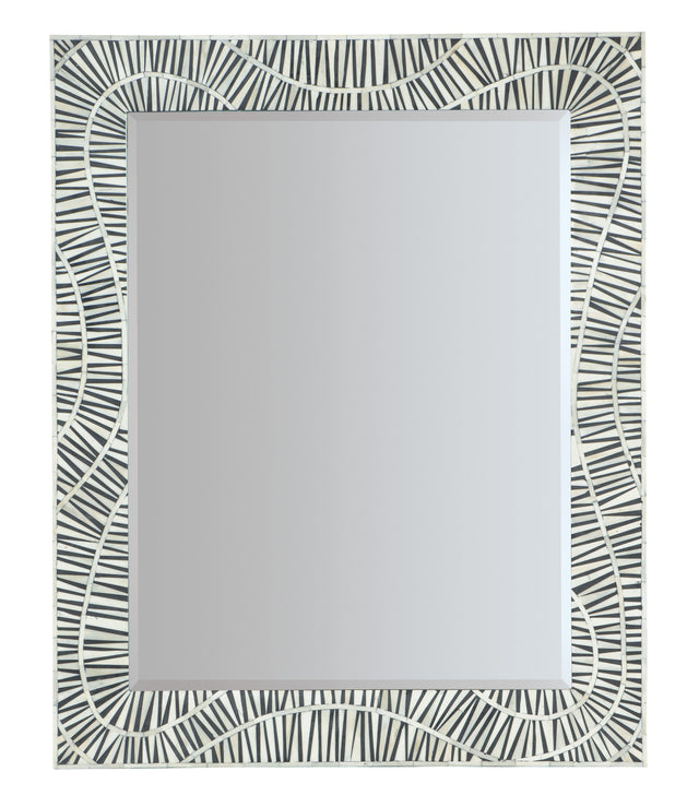 Commerce And Market Tiger Tooth Vertical Mirror - White / Black by Hooker Furniture - View 1
