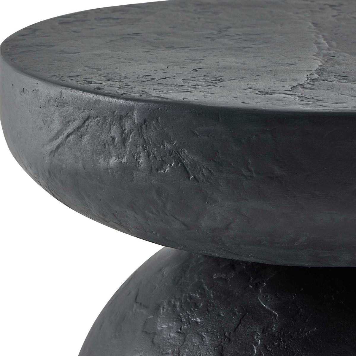 Hurlee Outdoor Accent Table - Black by Uttermost - View 4