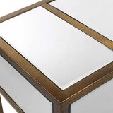 Reflect Mirrored Console Table - White / Yellow by Uttermost - View 7