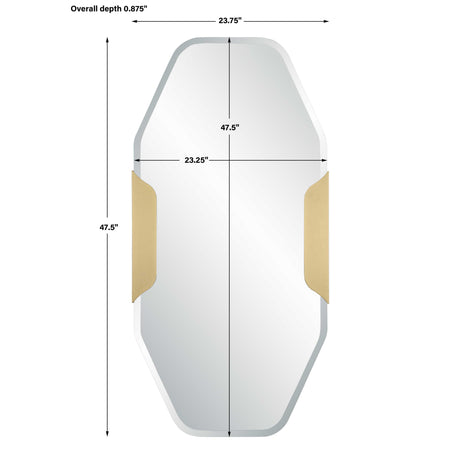 Makari Mirror - Gold by Uttermost - View 2