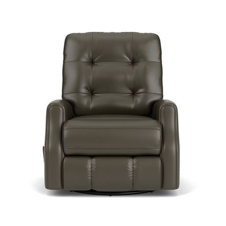 Devon Transitional Leather Swivel Gliding Recliner | Flexsteel