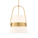 Harness 1 Light Shade Pendant White / Gold - Gold / White by Uttermost - View 6