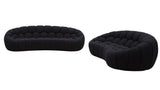 Divani Casa Yolonda - Modern Curved Black Fabric Sofa Set | VIG - Home Elegance USA