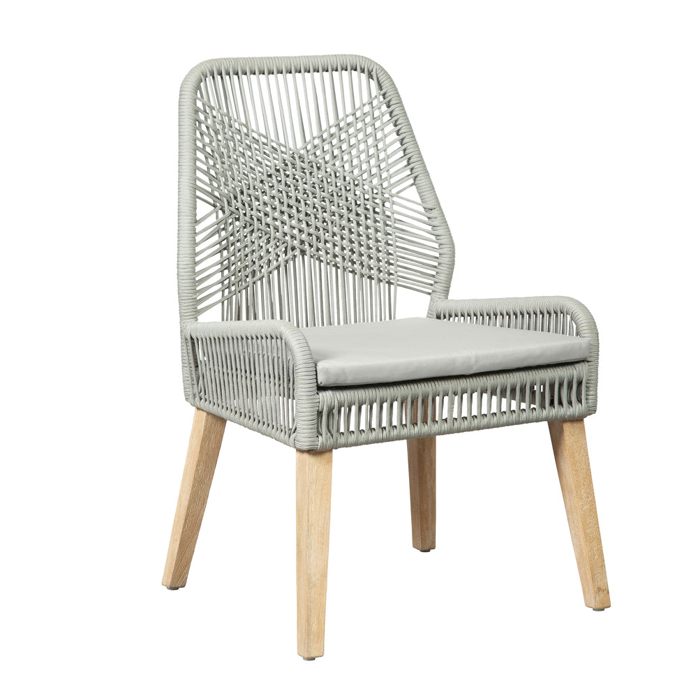 Side Chair - Nakia Woven Back Side Chairs Grey (Set of 2)