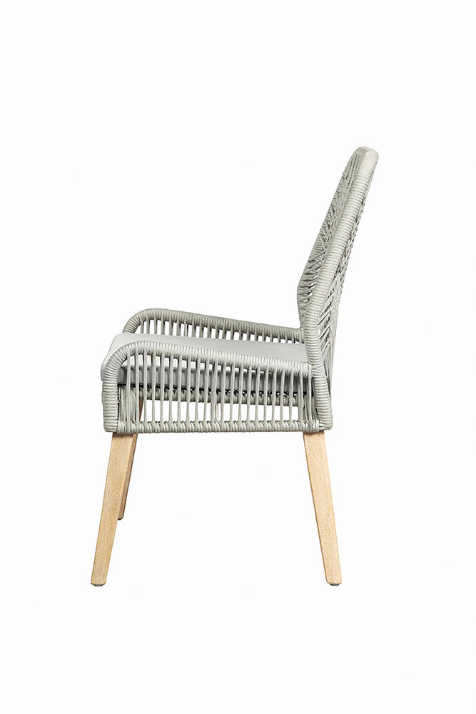 Side Chair - Nakia Woven Back Side Chairs Grey (Set of 2)