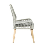 Side Chair - Nakia Woven Back Side Chairs Grey (Set of 2)