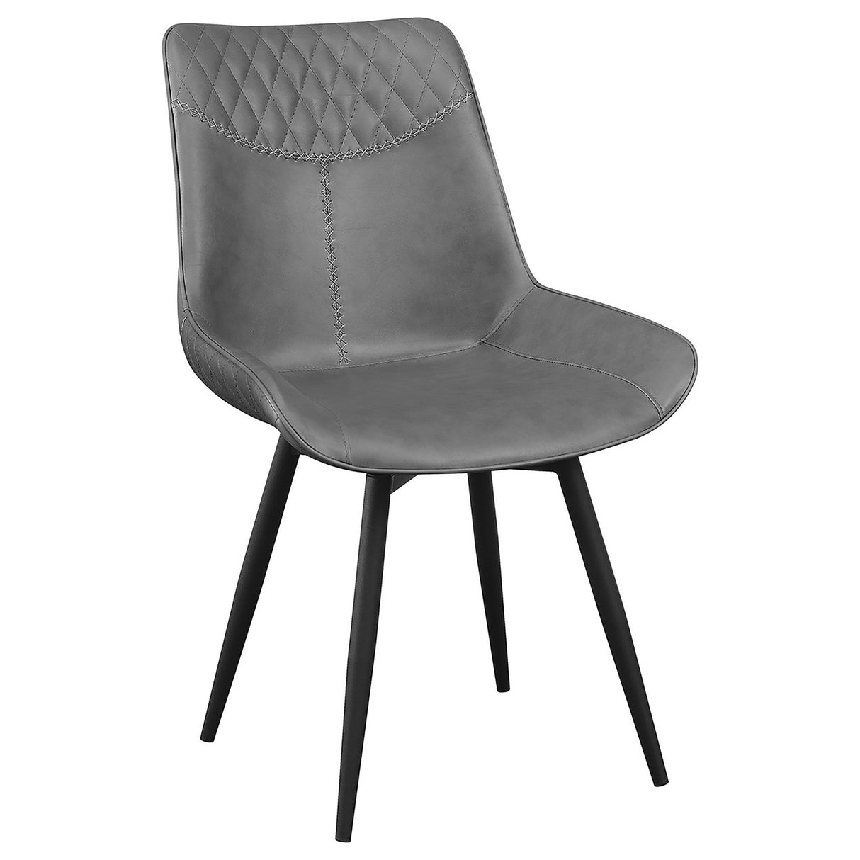 Brassie Upholstered Side Chairs Grey (Set of 2) | Coaster | Home Elegance USA