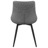 Brassie Upholstered Side Chairs Grey (Set of 2) | Coaster | Home Elegance USA