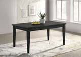 Appleton Rectangular Wood Dining Table Black Washed | Coaster | Home Elegance USA