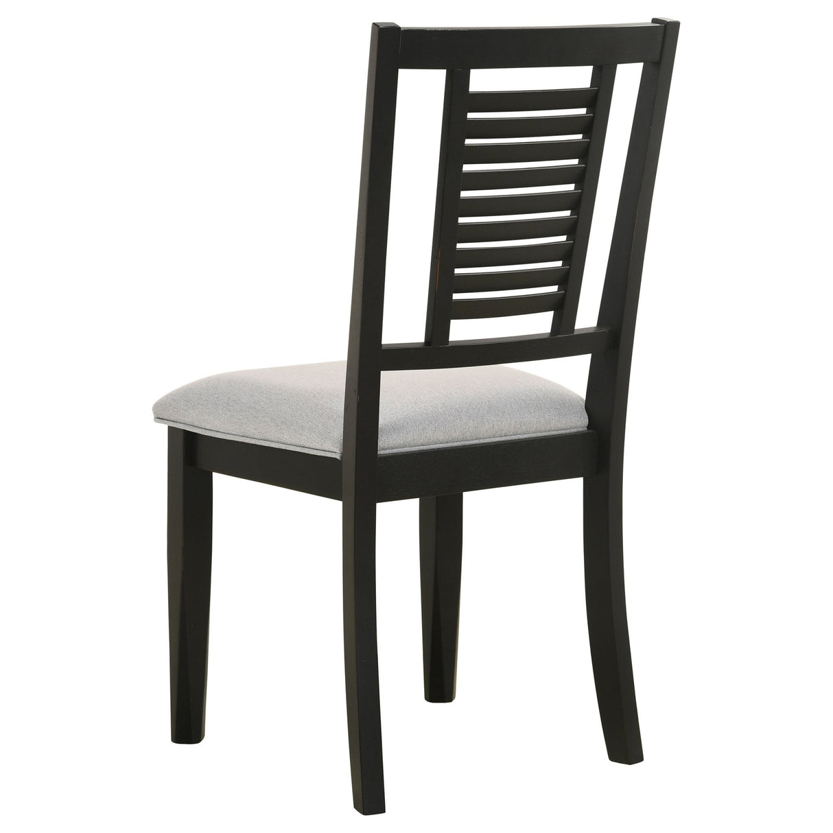 Appleton Ladder Back Dining Side Chair Black Washed and Light Grey (Set of 2) | Coaster | Home Elegance USA