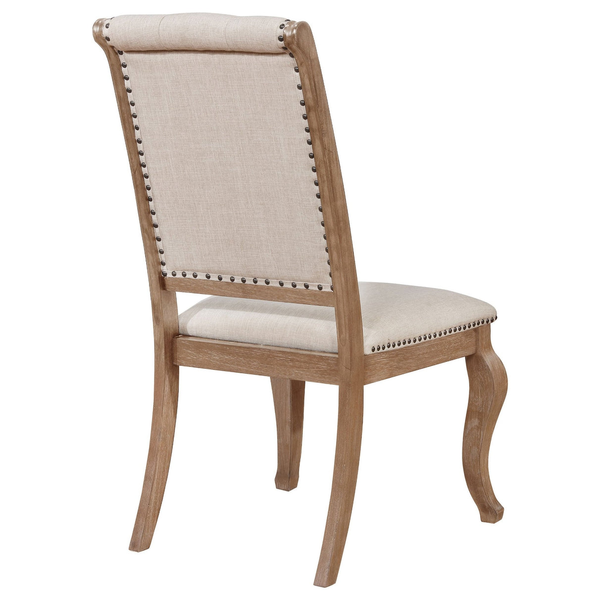 Brockway Tufted Side Chairs Cream and Barley Brown (Set of 2) | Coaster | Home Elegance USA