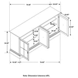 Sideboard - Brockway 4-door Server Barley Brown