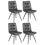 Aiken Tufted Dining Chairs Charcoal (Set of 4) | Coaster | Home Elegance USA