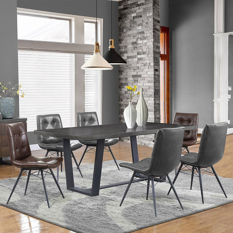 Aiken Tufted Dining Chairs Charcoal (Set of 4) | Coaster - 110302 - Home Elegance USA - 12