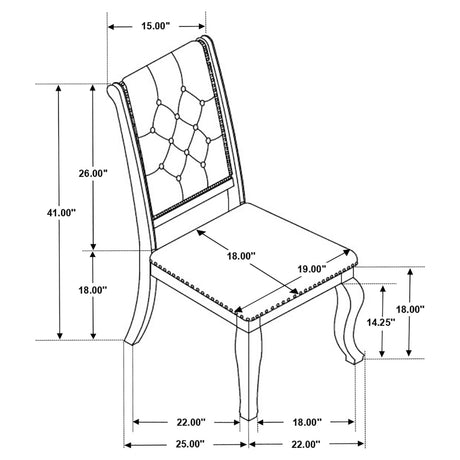 Brockway Rectangular Trestle Dining Set - 110311 - S5 - image - 9