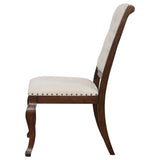 Brockway Tufted Dining Chairs Cream and Antique Java (Set of 2) | Coaster | Home Elegance USA