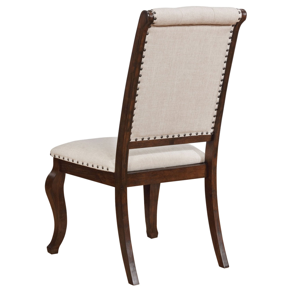 Brockway Tufted Dining Chairs Cream and Antique Java (Set of 2) | Coaster | Home Elegance USA