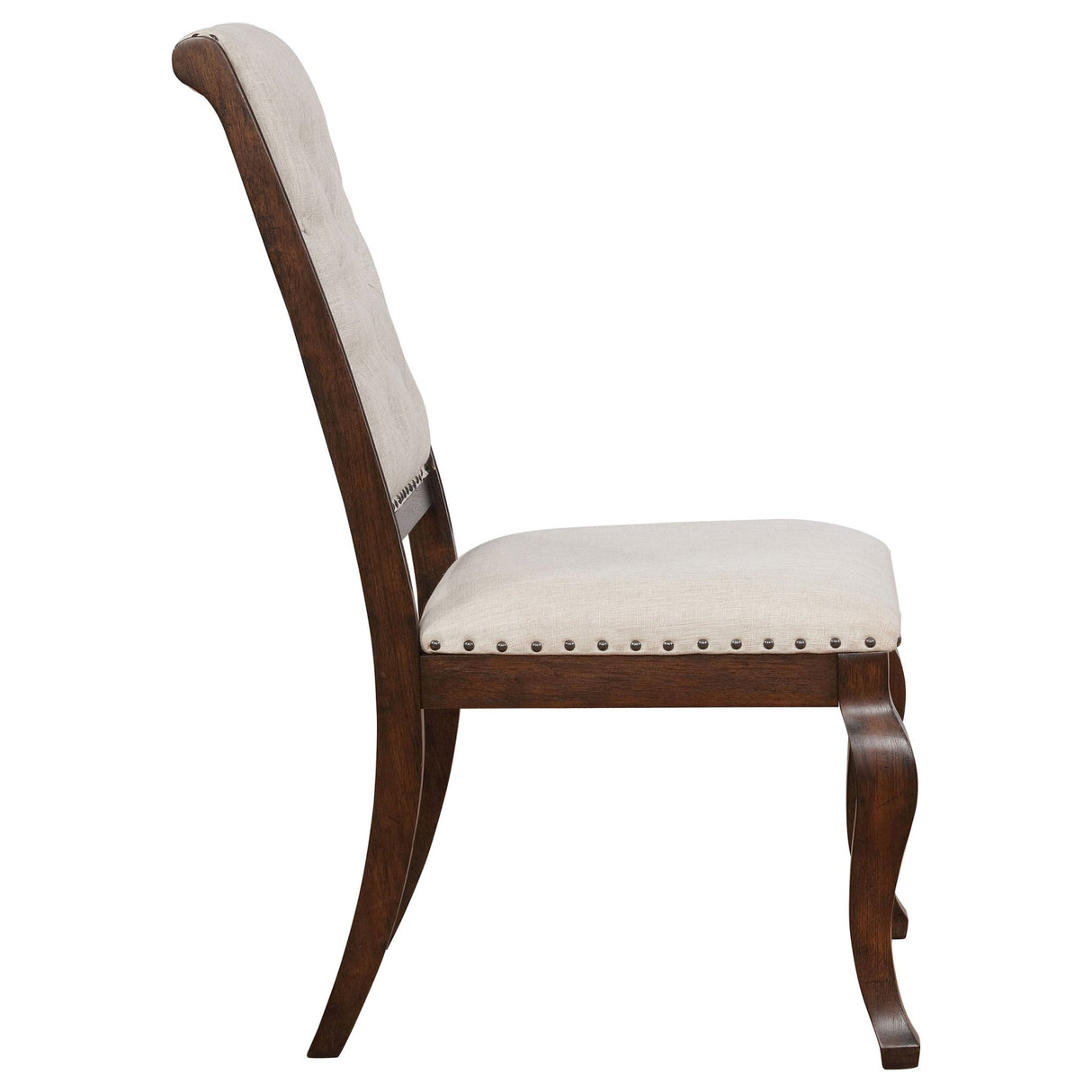 Brockway Tufted Dining Chairs Cream and Antique Java (Set of 2) | Coaster | Home Elegance USA