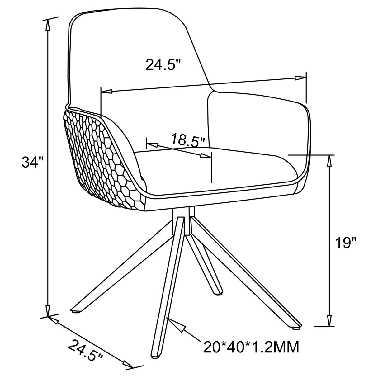 Abby Flare Arm Side Chair Light Grey and Chrome | Coaster | Home Elegance USA