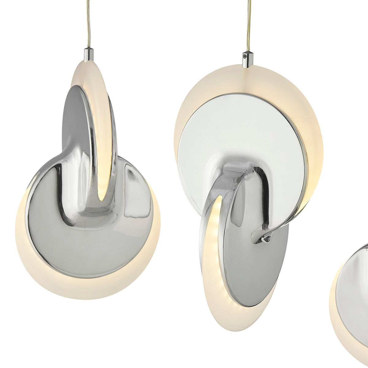 Deuterium Round Chandelier // Chrome  | Finesse - Home Elegance USA