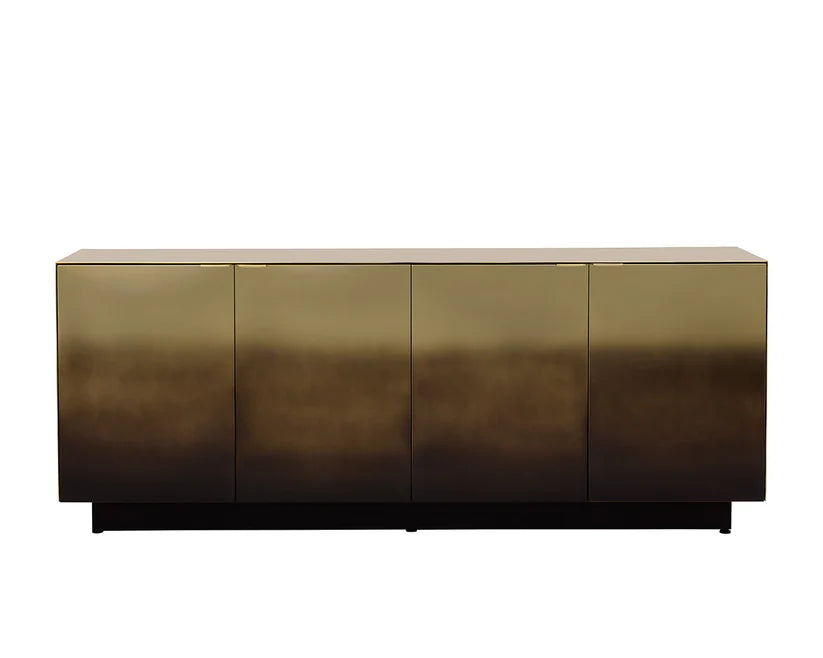 Calvosa Sideboard – Brass-Bronze Ombre Stainless Steel | Luxury Home Decor - sold by Home Elegance USA
