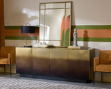 Calvosa Sideboard – Brass-Bronze Ombre Stainless Steel | Luxury Home Decor - sold by Home Elegance USA