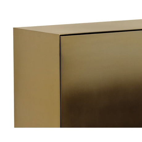 Calvosa Sideboard – Brass-Bronze Ombre Stainless Steel | Luxury Home Decor - sold by Home Elegance USA