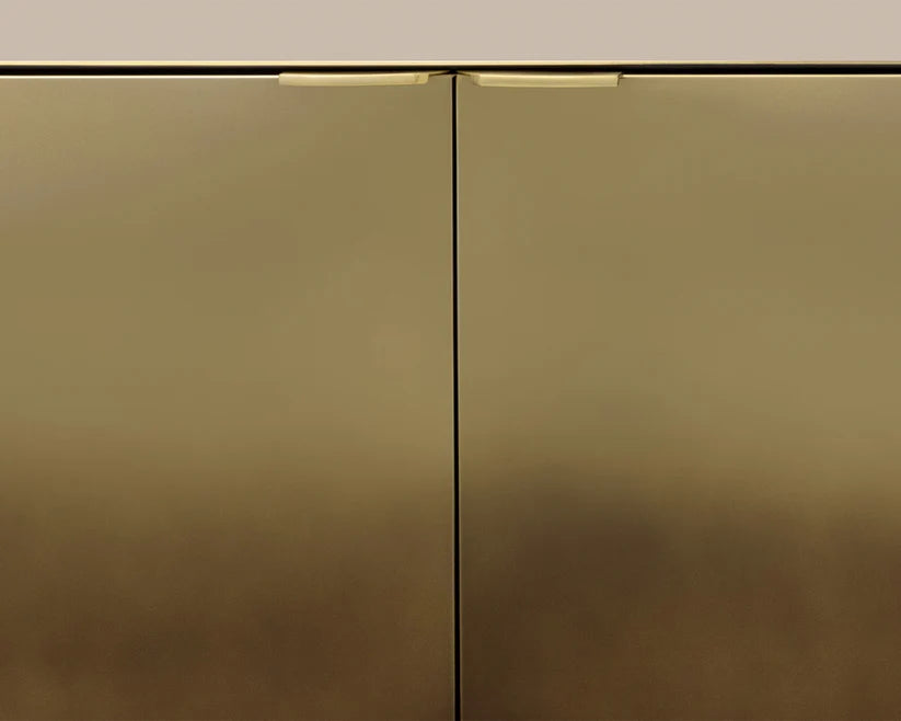 Calvosa Sideboard – Brass-Bronze Ombre Stainless Steel | Luxury Home Decor - sold by Home Elegance USA