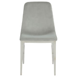 Side Chair - Irene Upholstered Side Chairs Light Grey and Chrome (Set of 4)