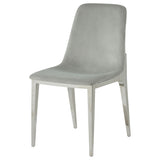 Side Chair - Irene Upholstered Side Chairs Light Grey and Chrome (Set of 4)