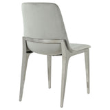 Side Chair - Irene Upholstered Side Chairs Light Grey and Chrome (Set of 4)