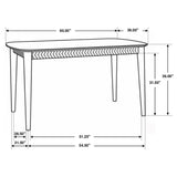 Partridge 5 - piece Rectangular Counter Height Dining Set Natural Sheesham and Espresso | Coaster | Home Elegance USA