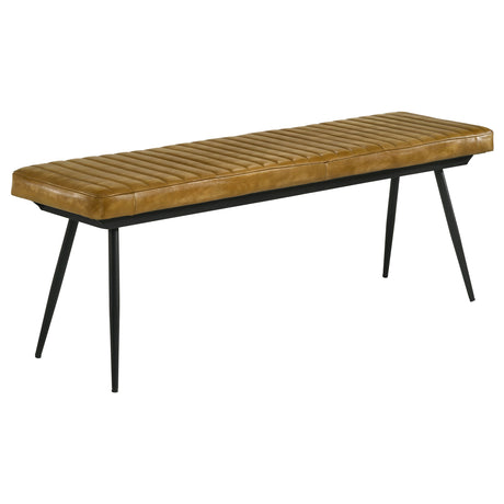 Bench - Misty Cushion Side Bench Camel and Black