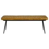 Bench - Misty Cushion Side Bench Camel and Black