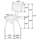 Misty 5 - piece Rectangular Dining Set Grey Sheesham and Espresso - 110681 - S5E - image - 13