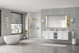 72*23*21in Wall Hung Doulble Sink Bath Vanity Cabinet Only in Bathroom Vanities without Tops - W1272109640 - image - 8