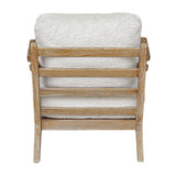 Laid Back Back Sheepskin Accent Chair - White by Uttermost - View 8