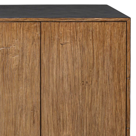 Kelvin 5 Door Wood Media Console - Light Brown by Uttermost - View 8