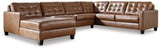 Ashley Auburn Baskove 11102S1 4 - Piece Sectional with Chaise - Leather - 11102S1 - Home Elegance USA - 1