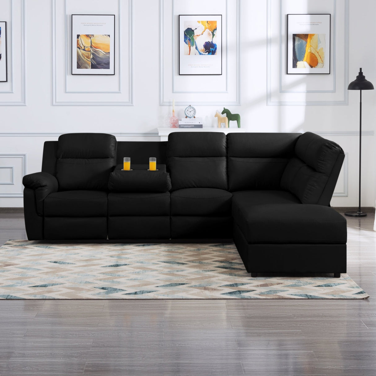 110.2'' Manual Reclining Sectional Sofa - W223S00501 - image - 3