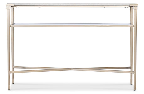 Melange Jen Console Table - Gold / White by Hooker Furniture - View 3