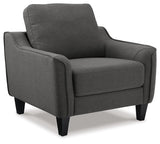 Ashley Gray Jarreau Chair - Microfiber | Home Elegance USA