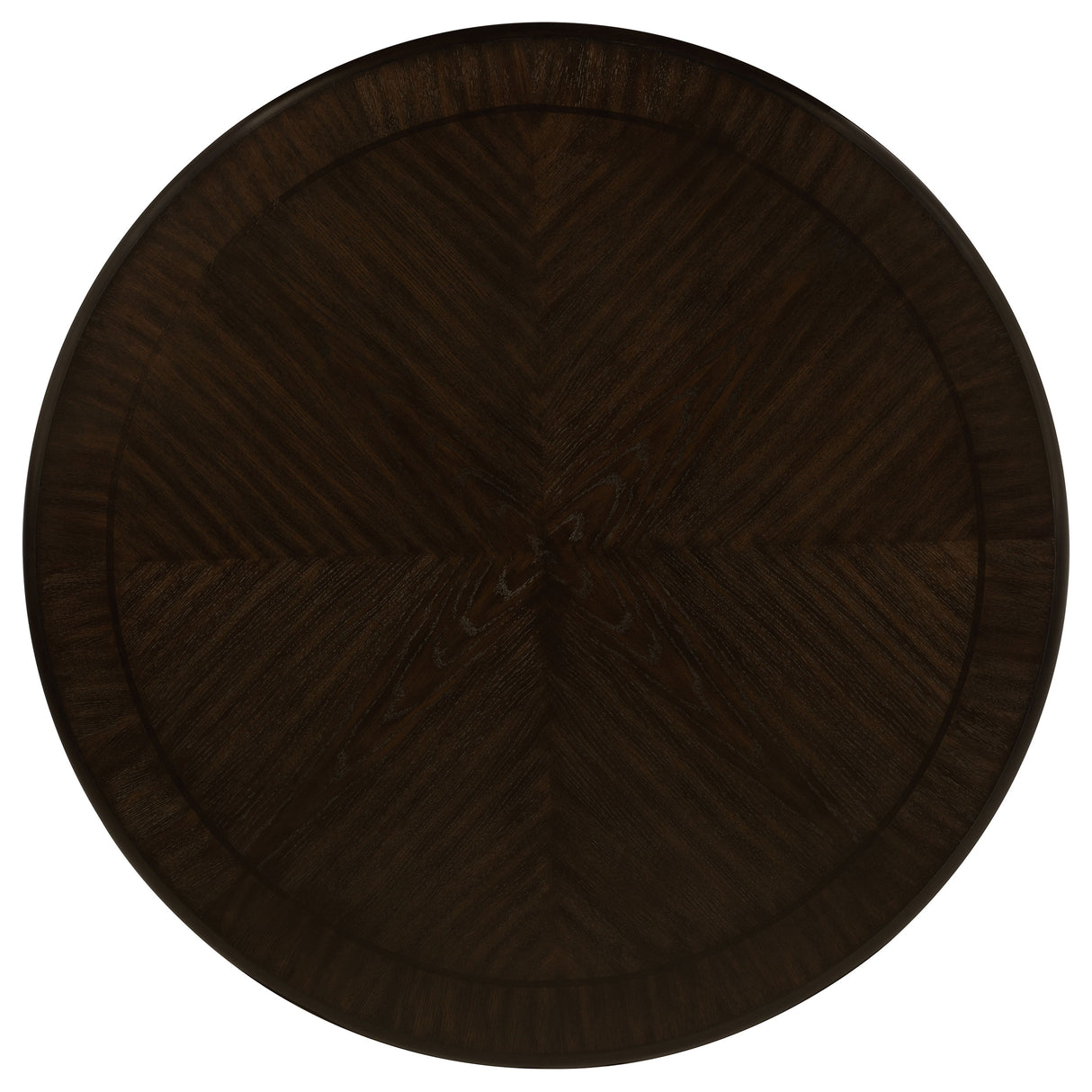 Twyla 60-inch Round Dining Table with Drawer Dark Cocoa - Home Elegance USA