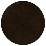 Twyla 60-inch Round Dining Table with Drawer Dark Cocoa - Home Elegance USA