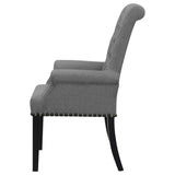 Alana Upholstered Tufted Arm Chair with Nailhead Trim | Coaster | Home Elegance USA