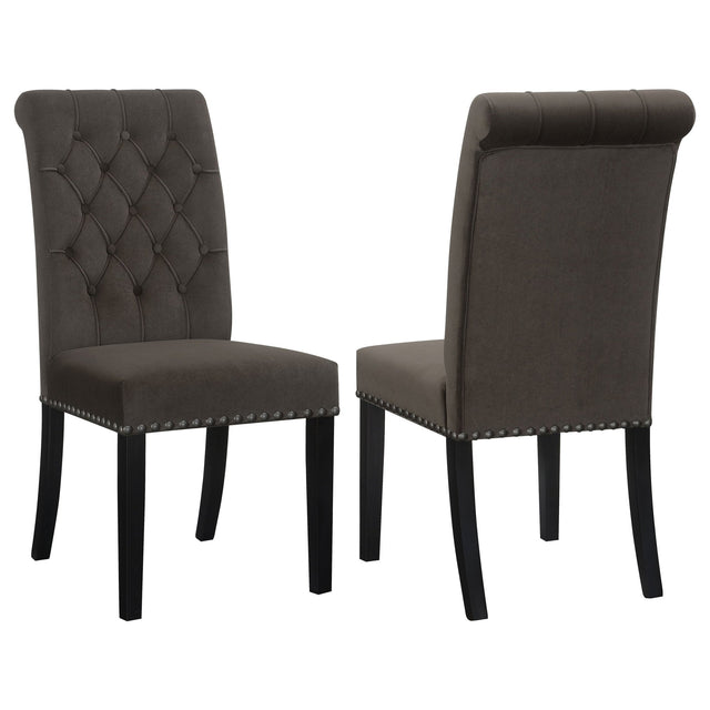 Alana Upholstered Tufted Side Chairs with Nailhead Trim (Set of 2) | Coaster | Home Elegance USA