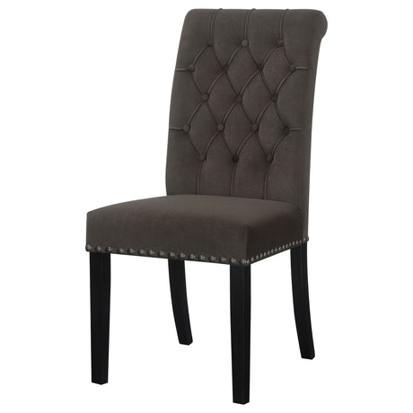 Alana Upholstered Tufted Side Chairs with Nailhead Trim (Set of 2) | Coaster - 115172 - Home Elegance USA - 4