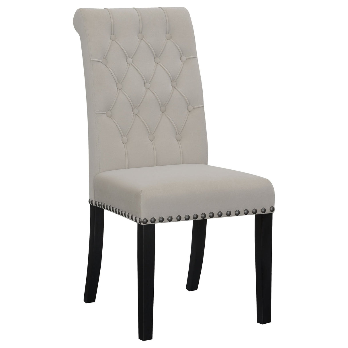 Alana Upholstered Tufted Side Chairs with Nailhead Trim (Set of 2) | Coaster | Home Elegance USA