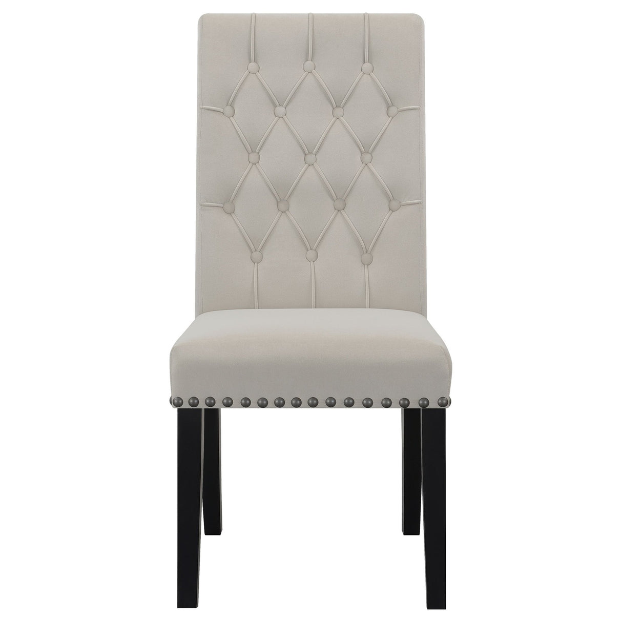 Alana Upholstered Tufted Side Chairs with Nailhead Trim (Set of 2) | Coaster | Home Elegance USA